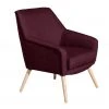 Max Winzer Cocktailsessel ALEGRO - burgund - Flachgewebe