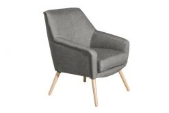 Max Winzer Cocktailsessel ALEGRO - hellgrau - Flachgewebe