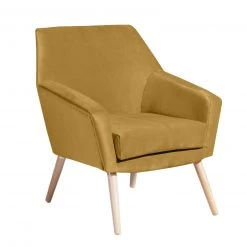 Max Winzer Cocktailsessel ALEGRO - mais-natur - Samtvelours