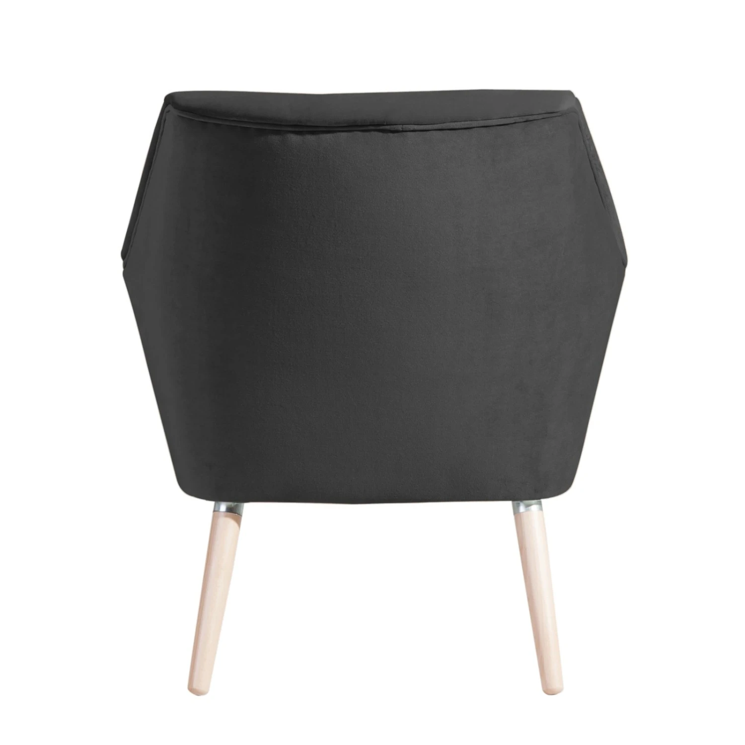 Max Winzer Cocktailsessel ALEGRO - anthrazit-natur - Samtvelours 4 Max Winzer Cocktailsessel ALEGRO - anthrazit-natur - Samtvelours – Bild 4