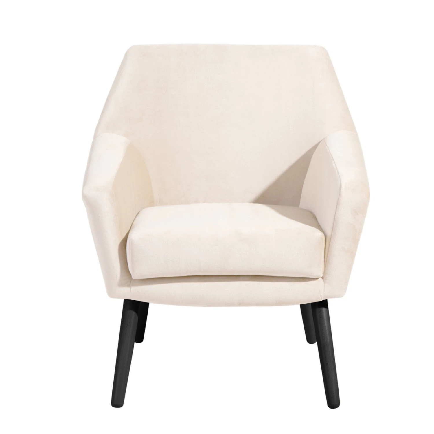 Max Winzer Cocktailsessel ALEGRO - creme-schwarz - Samtvelours 2 Max Winzer Cocktailsessel ALEGRO - creme-schwarz - Samtvelours – Bild 2