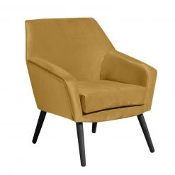 Max Winzer Cocktailsessel ALEGRO - mais-schwarz - Samtvelours