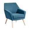 Max Winzer Cocktailsessel ALEGRO - petrol - Veloursstoff
