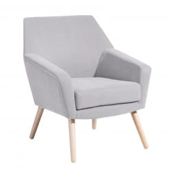 Max Winzer Cocktailsessel ALEGRO - silber - Veloursstoff