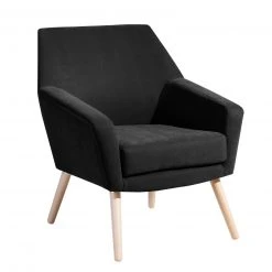 Max Winzer Cocktailsessel ALEGRO - schwarz - Veloursstoff