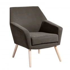 Max Winzer Cocktailsessel ALEGRO - stein - Veloursstoff