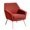 Max Winzer Cocktailsessel ALEGRO - terracotta - Veloursstoff
