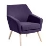 Max Winzer Cocktailsessel ALEGRO - violett - Veloursstoff