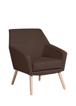 Max Winzer Cocktailsessel - braun - Kunstleder
