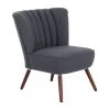 Max Winzer Cocktailsessel - anthrazit - Leinenoptik - Pfeifennähte