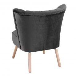 Max Winzer Cocktailsessel - anthrazit - Samtvelours - Pfeifennähte -Wohnzimmer Verkäufe 9002959800 03 1600Wx1600H