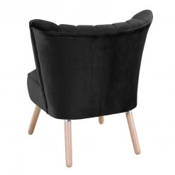 Max Winzer Cocktailsessel - schwarz - Samtvelours - Pfeifennähte -Wohnzimmer Verkäufe 9002960500 03 1600Wx1600H