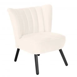 Max Winzer Cocktailsessel - creme - Samtvelours - Pfeifennähte