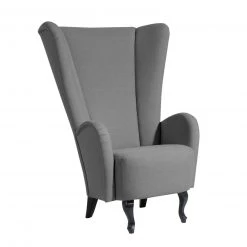 Max Winzer Sessel - anthrazit - Leinenoptik - Hochlehner