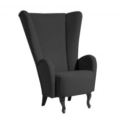 Max Winzer Sessel - schwarz - Leinenoptik - Hochlehner