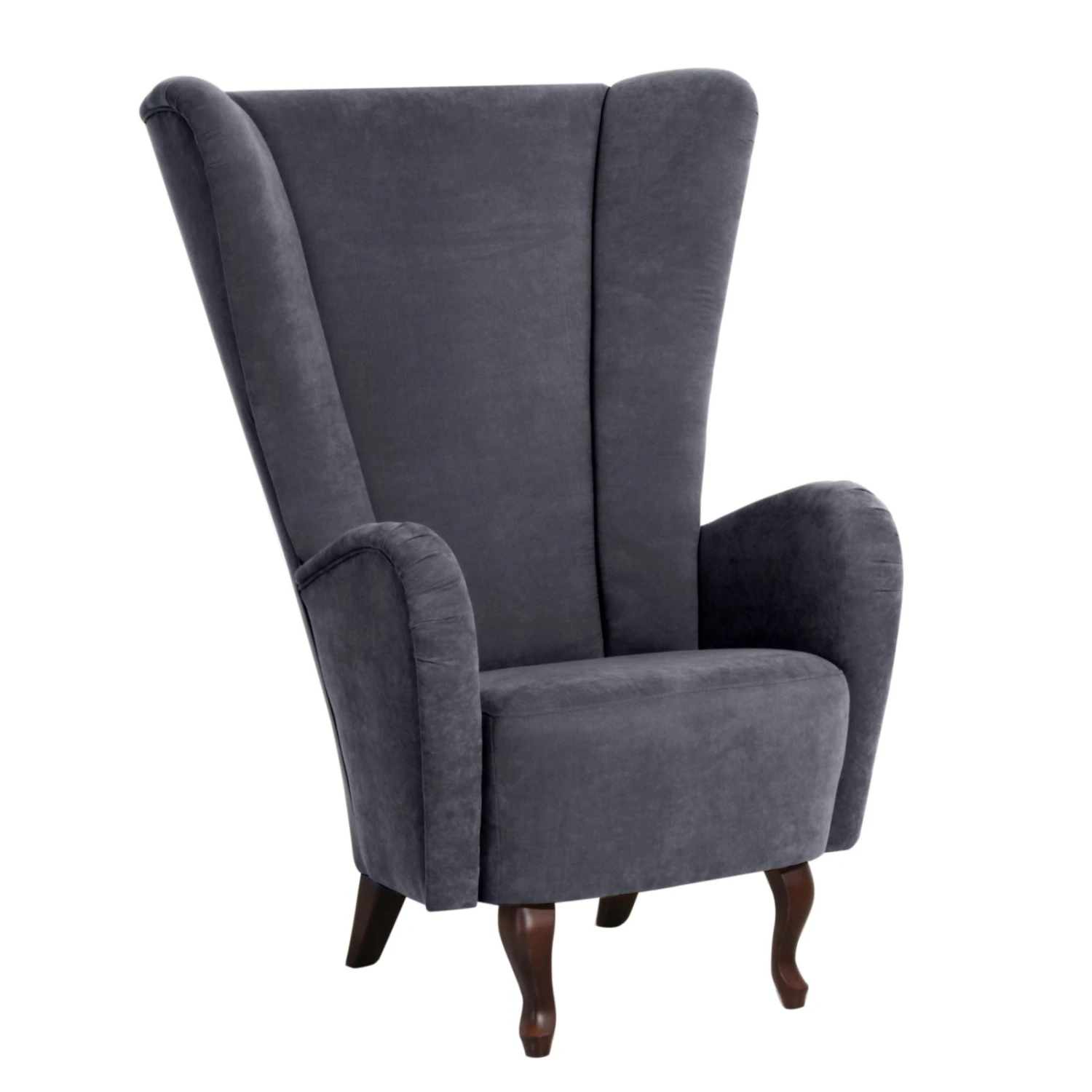 Max Winzer Sessel - anthrazit - Veloursstoff - Hochlehner 1 Max Winzer Sessel - anthrazit - Veloursstoff - Hochlehner