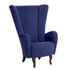 Max Winzer Sessel - blau - Veloursstoff - Hochlehner