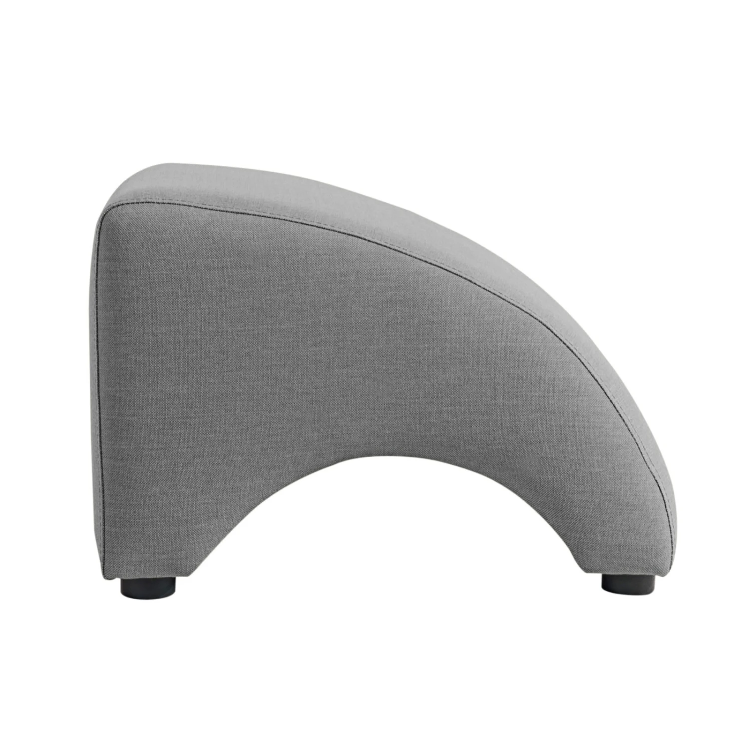 Max Winzer Anstell-Hocker - grau - Leinenoptik - Buche massiv Füße 2 Max Winzer Anstell-Hocker - grau - Leinenoptik - Buche massiv Füße – Bild 2