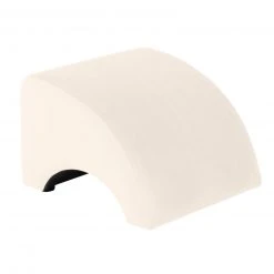 Max Winzer Anstell-Hocker - creme - Samtvelours - Massivholz Füße