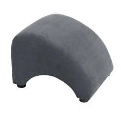 Max Winzer Anstell-Hocker - anthrazit - Veloursstoff - 37 cm hoch