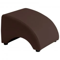 Max Winzer Anstell-Hocker - braun - Kunstleder - abfallende Fläche