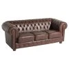 Max Winzer Sofa - 3-Sitzer - braun - Wischleder