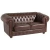 Max Winzer Sofa - 2-Sitzer - braun - Wischleder
