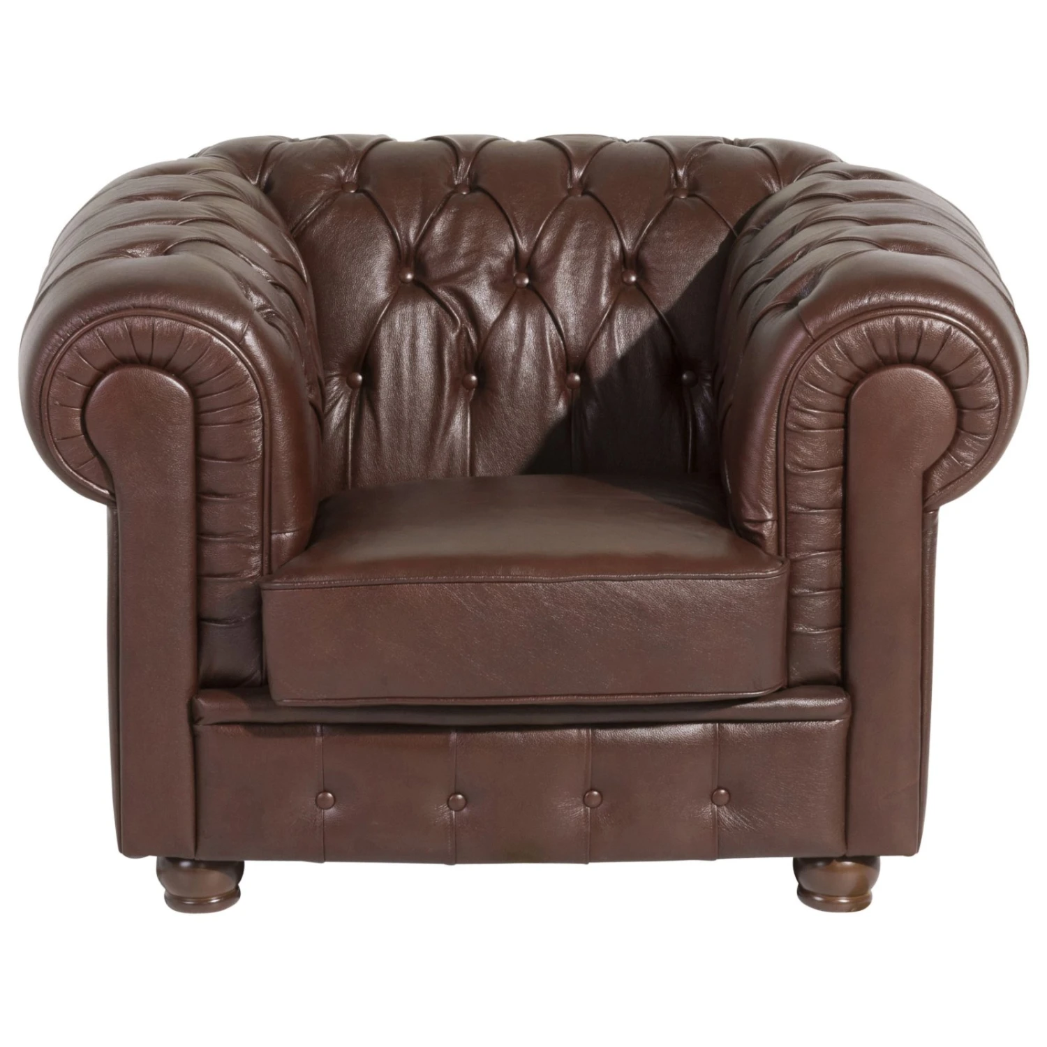 Max Winzer Sessel - braun - Wischleder - Massivholz 2 Max Winzer Sessel - braun - Wischleder - Massivholz – Bild 2