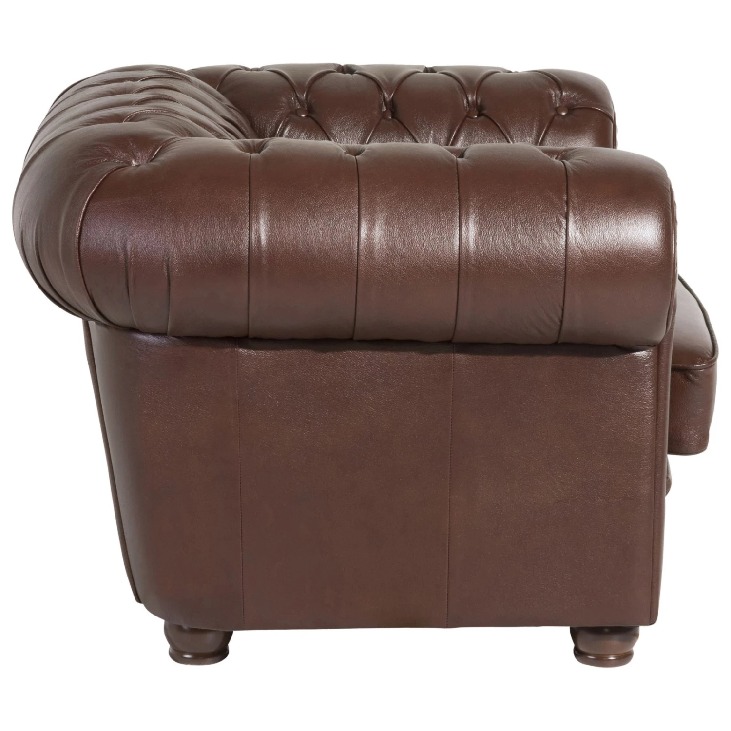 Max Winzer Sessel - braun - Wischleder - Massivholz 3 Max Winzer Sessel - braun - Wischleder - Massivholz – Bild 3