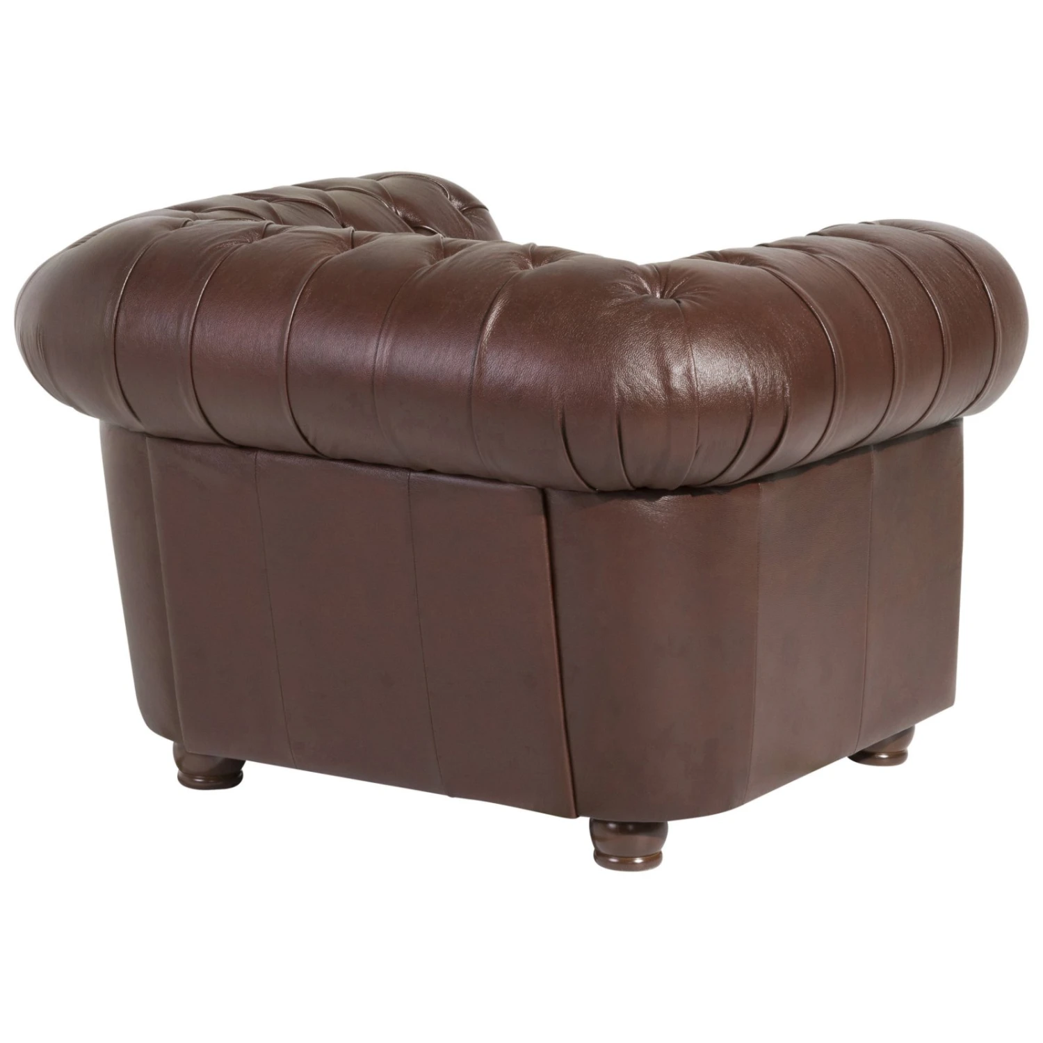 Max Winzer Sessel - braun - Wischleder - Massivholz 4 Max Winzer Sessel - braun - Wischleder - Massivholz – Bild 4