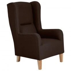 Max Winzer Ohrensessel - schoko - Leinenoptik - mit Keder