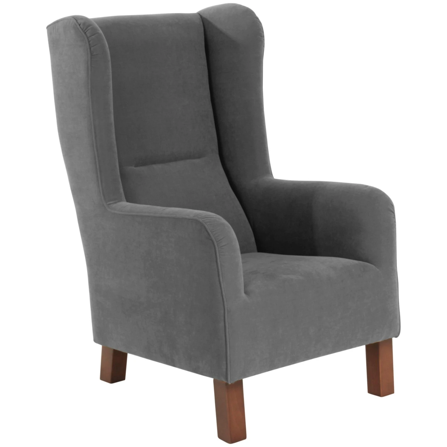 Max Winzer Ohrensessel - anthrazit - Veloursstoff - mit Keder 2 Max Winzer Ohrensessel - anthrazit - Veloursstoff - mit Keder – Bild 2