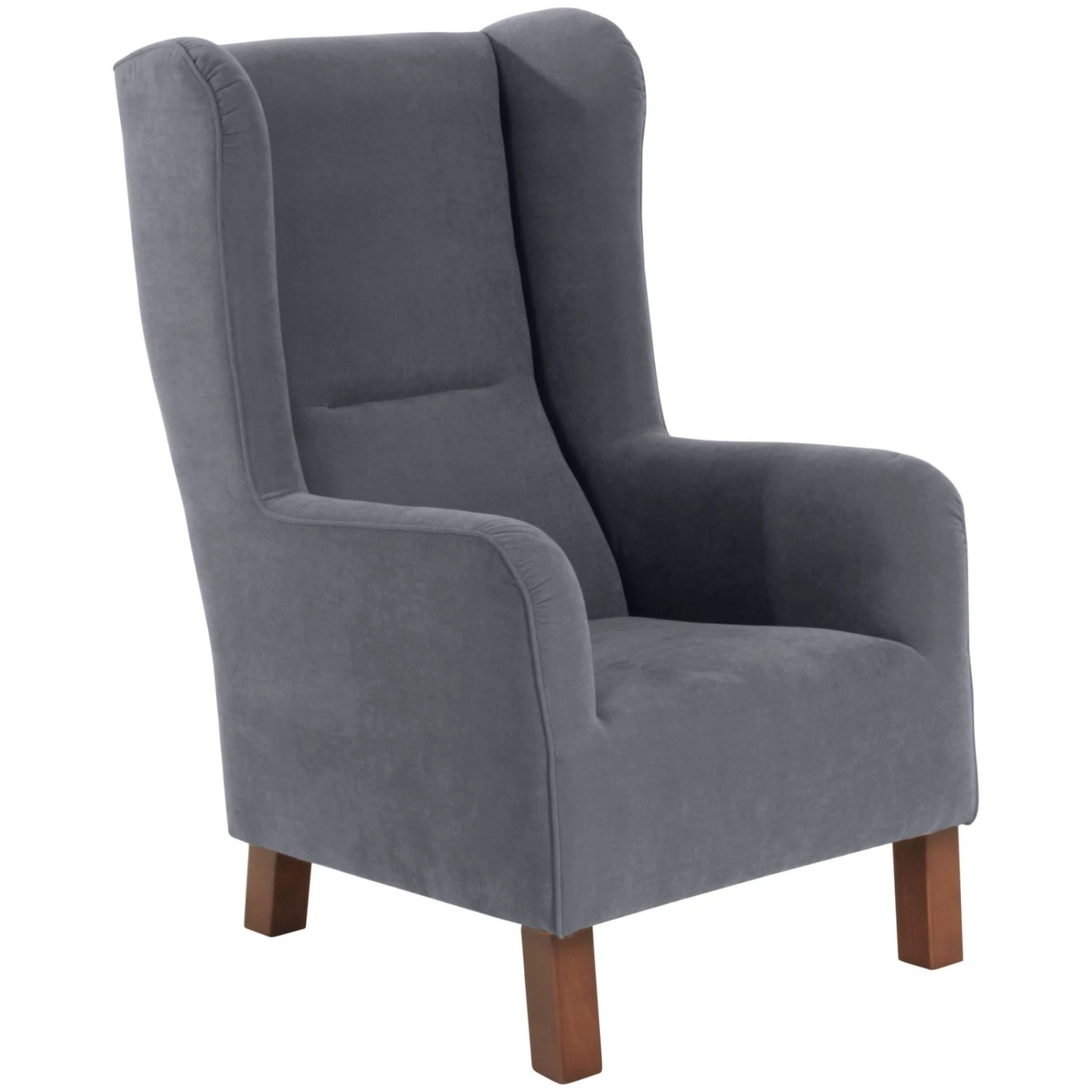 Max Winzer Ohrensessel - anthrazit - Veloursstoff - mit Keder 1 Max Winzer Ohrensessel - anthrazit - Veloursstoff - mit Keder