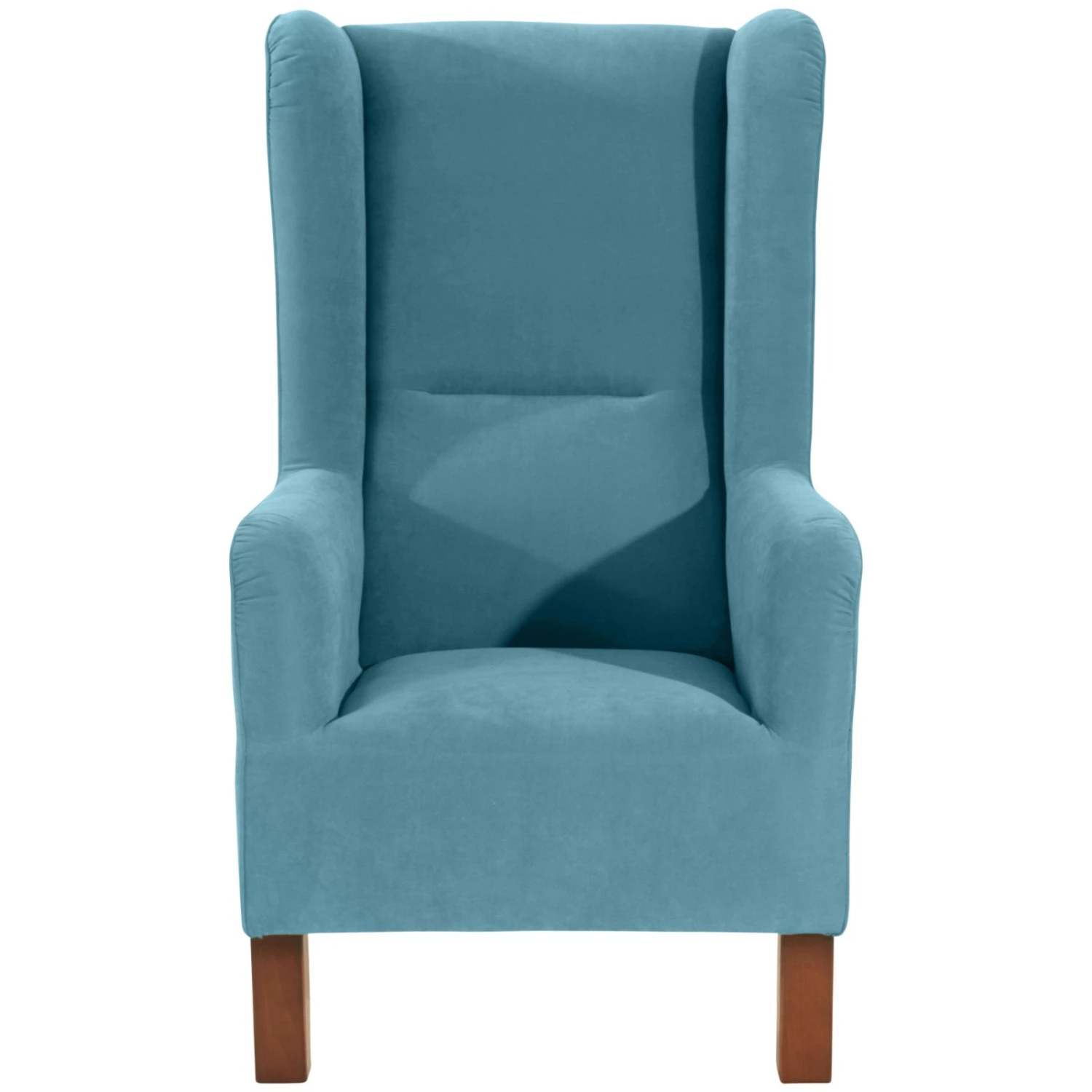 Max Winzer Ohrensessel - petrol - Veloursstoff - mit Keder 2 Max Winzer Ohrensessel - petrol - Veloursstoff - mit Keder – Bild 2