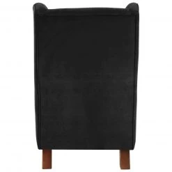 Max Winzer Ohrensessel - schwarz - Veloursstoff - mit Keder 6 Max Winzer Ohrensessel - schwarz - Veloursstoff - mit Keder -Wohnzimmer Verkäufe 9002990400 03 1600Wx1600H