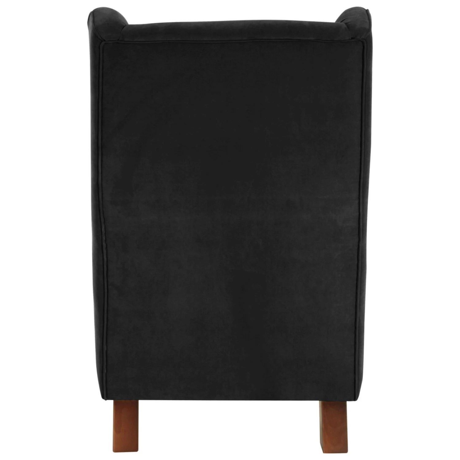 Max Winzer Ohrensessel - schwarz - Veloursstoff - mit Keder 3 Max Winzer Ohrensessel - schwarz - Veloursstoff - mit Keder – Bild 3