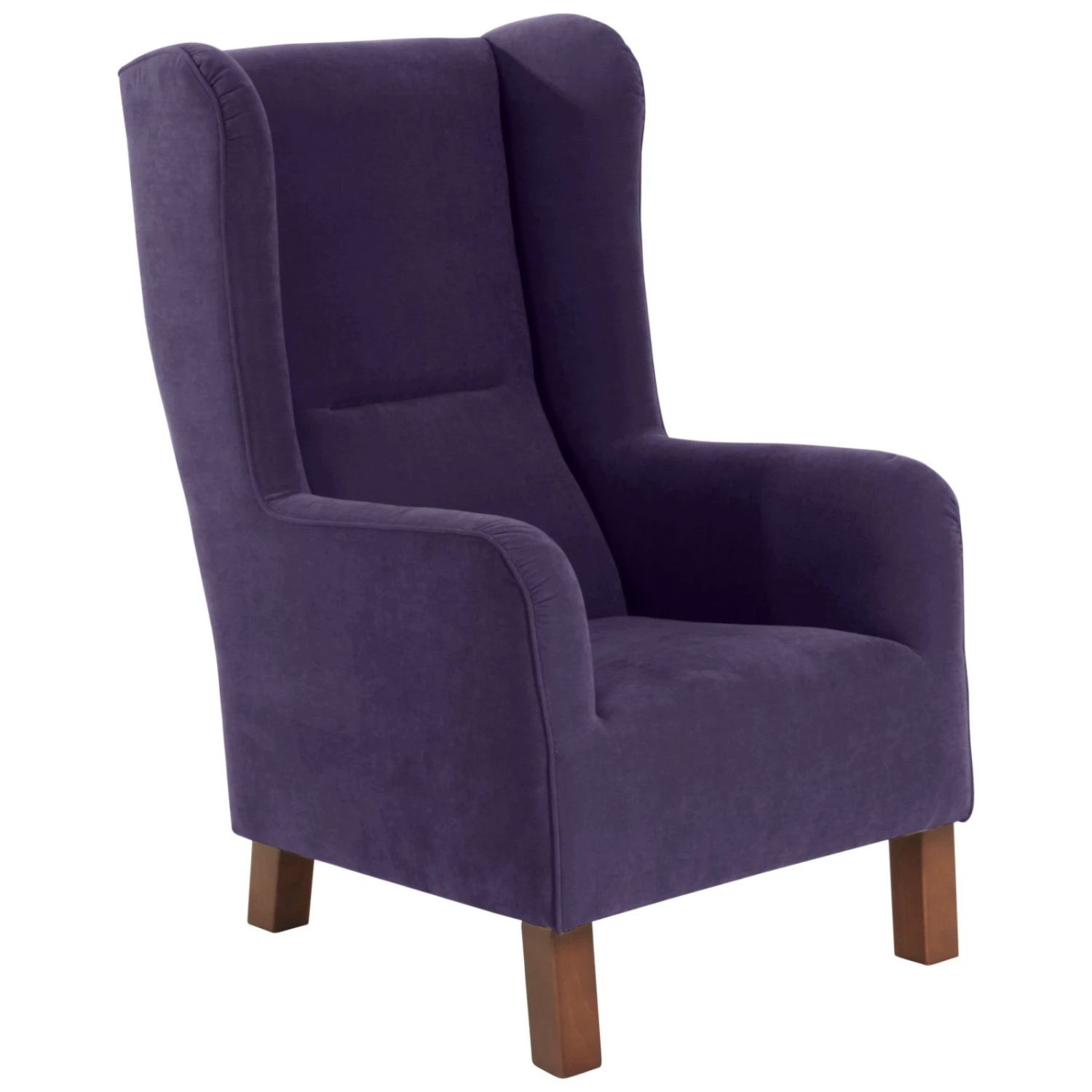 Max Winzer Ohrensessel - violett - Veloursstoff - mit Keder 1 Max Winzer Ohrensessel - violett - Veloursstoff - mit Keder