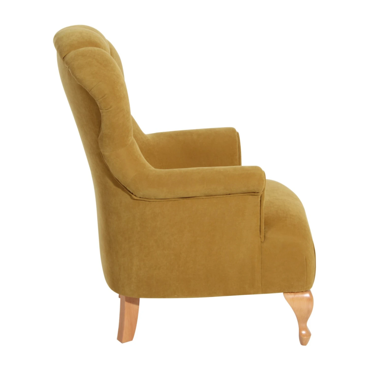 Max Winzer Sessel - mais - Velours - Buche massiv 2 Max Winzer Sessel - mais - Velours - Buche massiv – Bild 2