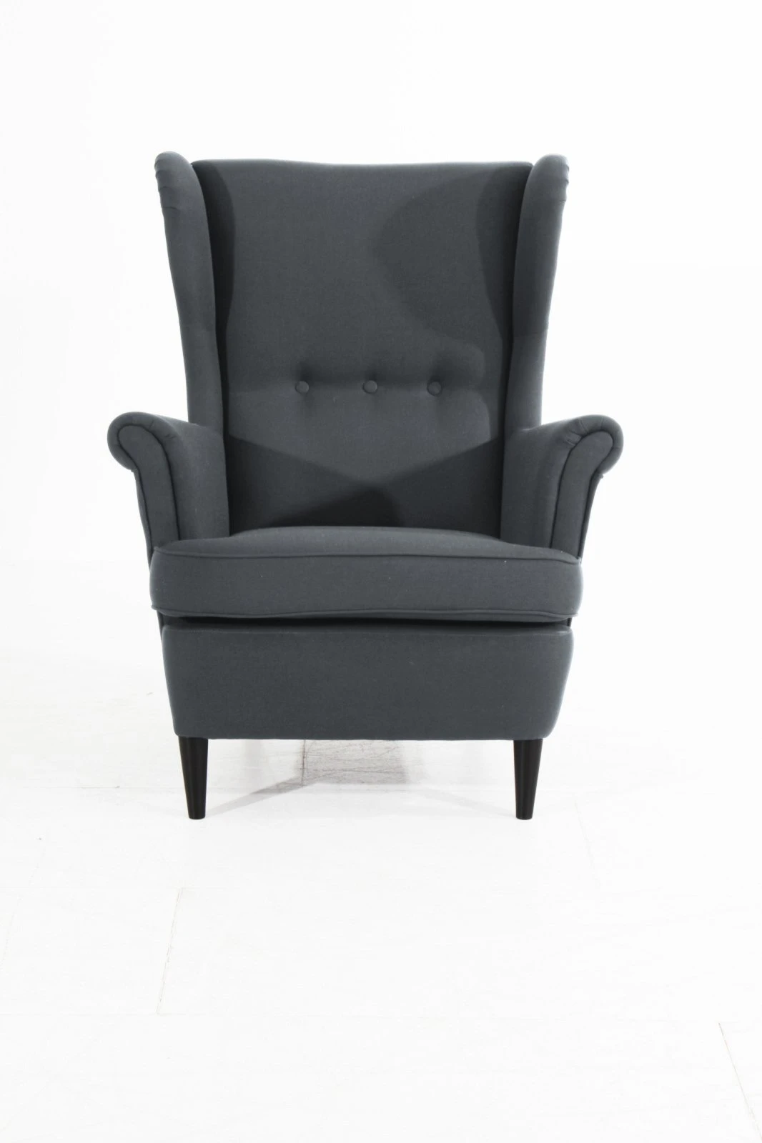 Max Winzer Ohrensessel - anthrazit - Flachgewebe - Massivholz 2 Max Winzer Ohrensessel - anthrazit - Flachgewebe - Massivholz – Bild 2