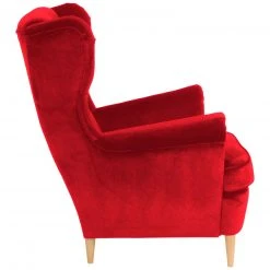 Max Winzer Ohrensessel - rot - Samtvelours - Massivholz 7 Max Winzer Ohrensessel - rot - Samtvelours - Massivholz -Wohnzimmer Verkäufe 9002997500 03 1600Wx1600H