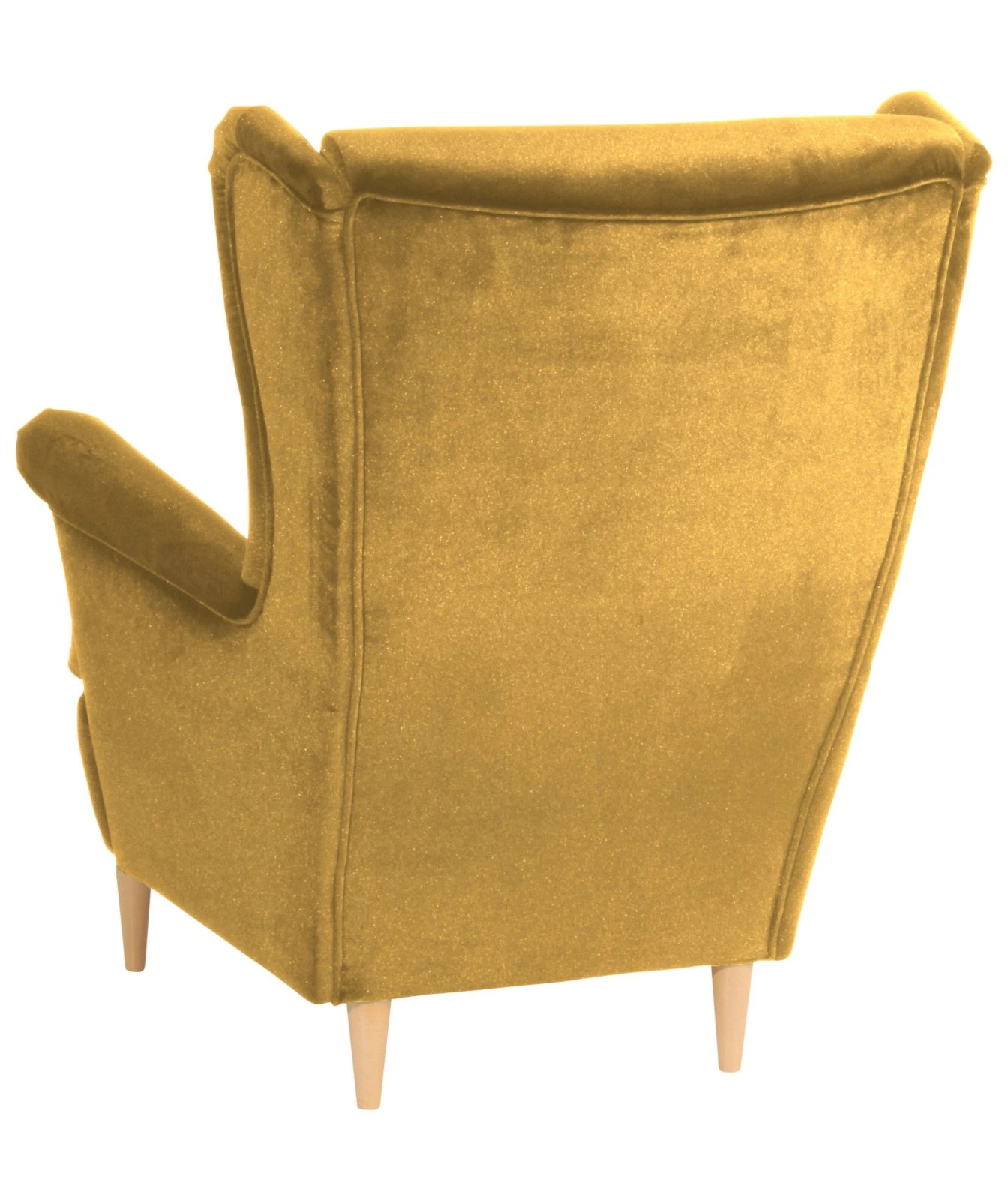 Max Winzer Ohrensessel - mais - Samtvelours - Massivholz 4 Max Winzer Ohrensessel - mais - Samtvelours - Massivholz – Bild 4