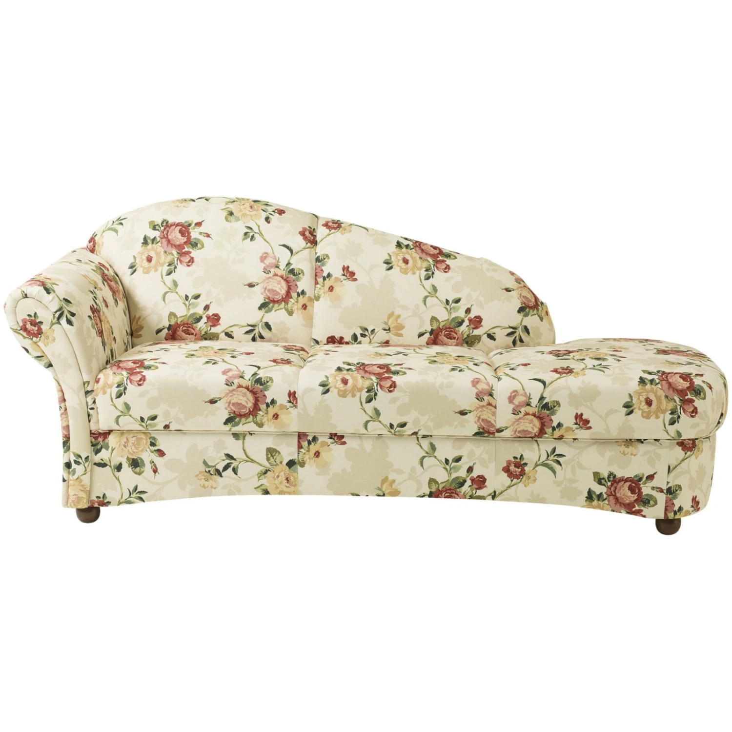 Max Winzer Vollpolsterrecamiere - Floral - beige-rot - Armlehne links 2 Max Winzer Vollpolsterrecamiere - Floral - beige-rot - Armlehne links – Bild 2