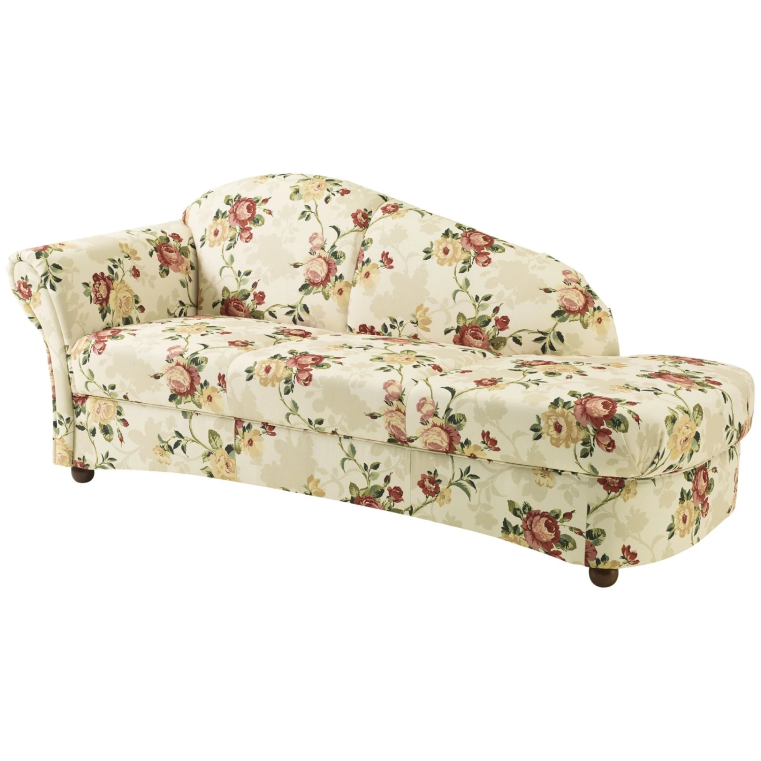 Max Winzer Vollpolsterrecamiere - Floral - beige-rot - Armlehne links 1 Max Winzer Vollpolsterrecamiere - Floral - beige-rot - Armlehne links