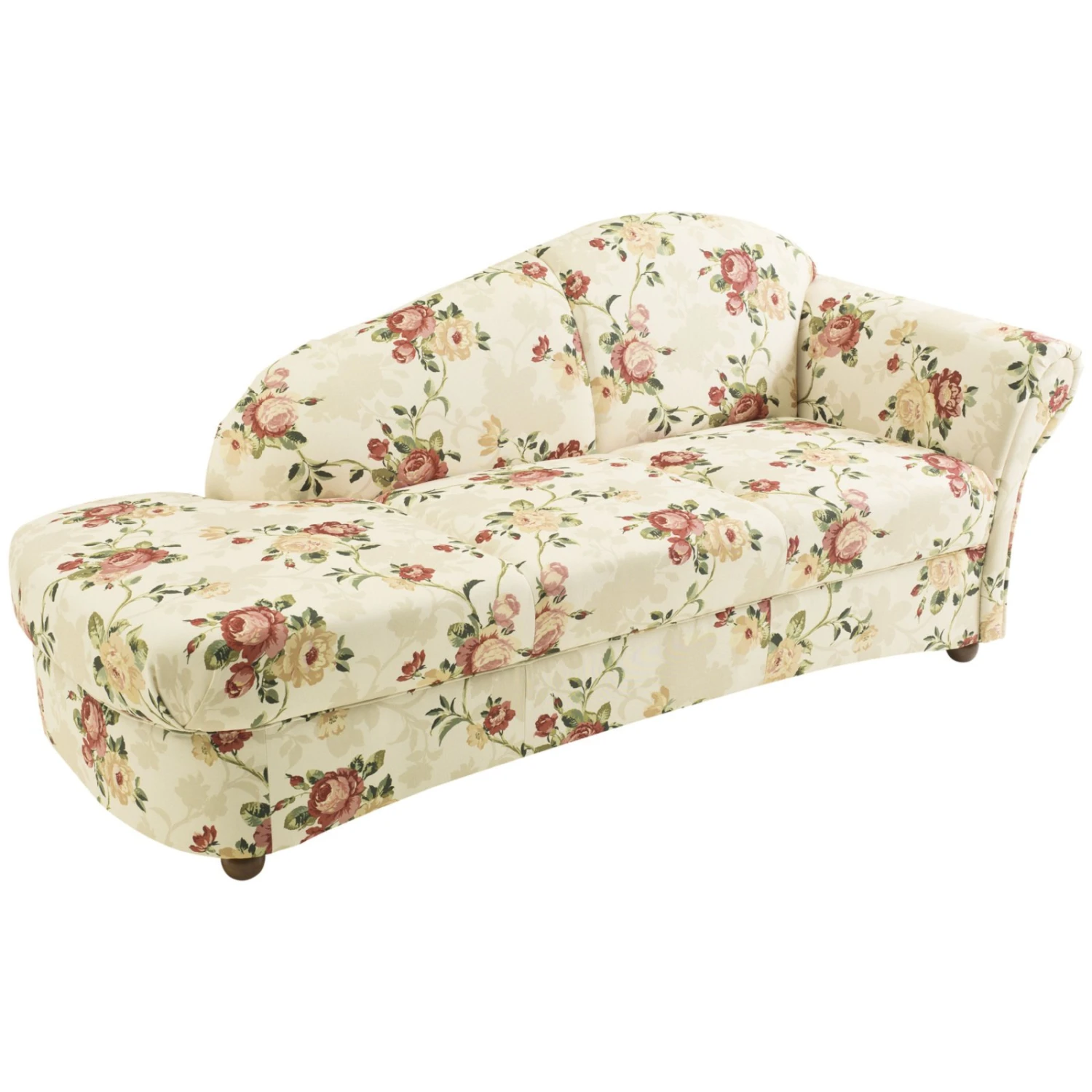 Max Winzer Vollpolsterrecamiere - Floral - beige-rot - Armlehne rechts 2 Max Winzer Vollpolsterrecamiere - Floral - beige-rot - Armlehne rechts – Bild 2