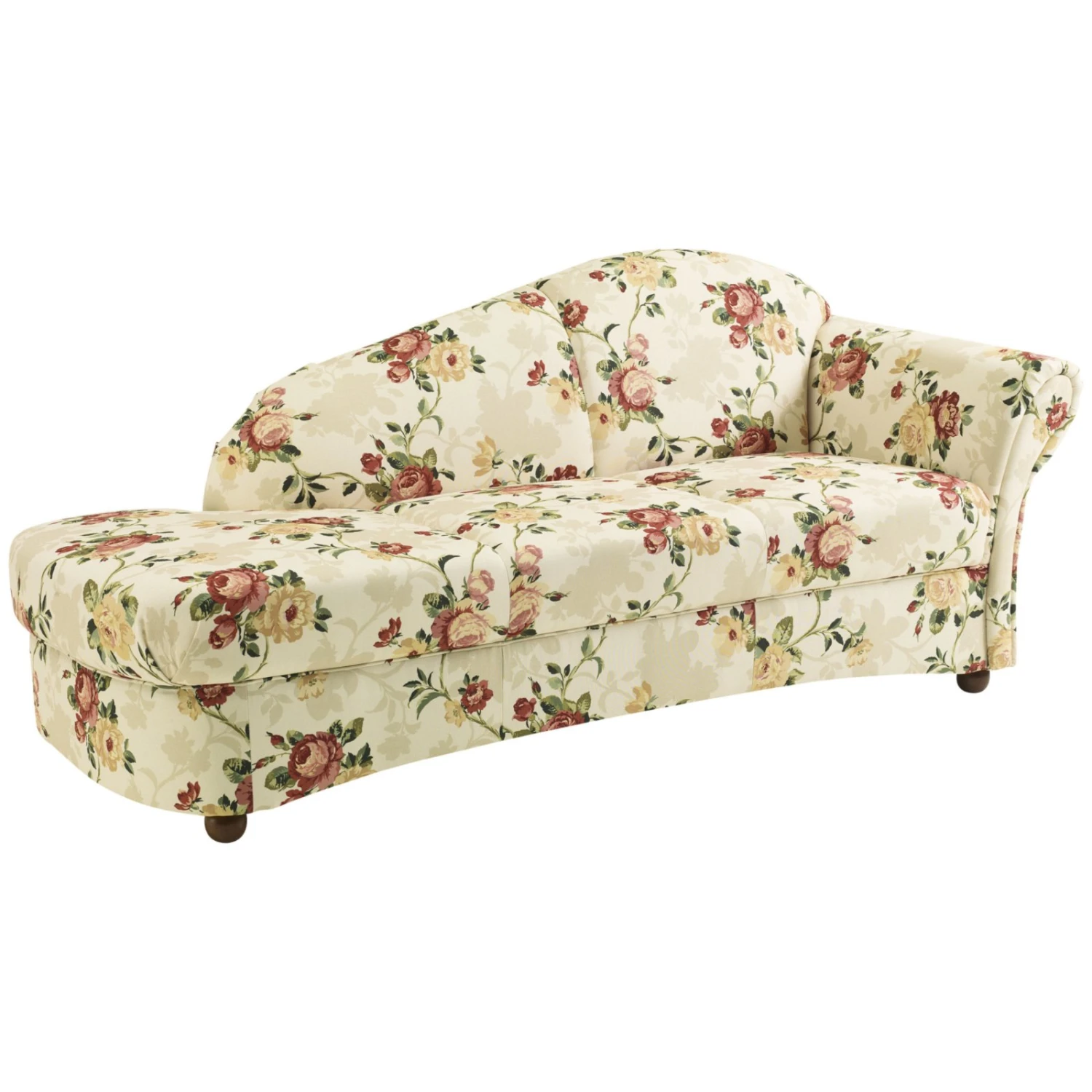 Max Winzer Vollpolsterrecamiere - Floral - beige-rot - Armlehne rechts 1 Max Winzer Vollpolsterrecamiere - Floral - beige-rot - Armlehne rechts