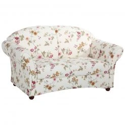 Max Winzer 2-Sitzer Sofa - Floral - weiß