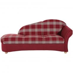 Max Winzer Vollpolsterrecamiere - rot kariert - Armlehne rechts - Buche massiv -Wohnzimmer Verkäufe 9003002200 03 1600Wx1600H
