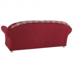 Max Winzer 3-Sitzer Sofa - rot kariert - Buche massiv -Wohnzimmer Verkäufe 9003002300 04 1600Wx1600H