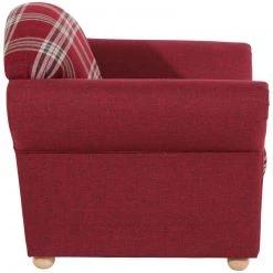 Max Winzer Sessel - rot kariert - Buche massiv -Wohnzimmer Verkäufe 9003002500 03 1600Wx1600H