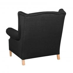 Max Winzer Ohrenbackensessel - schwarz - Flachgewebe - Massivholz 6 Max Winzer Ohrenbackensessel - schwarz - Flachgewebe - Massivholz -Wohnzimmer Verkäufe 9003006000 03 1600Wx1600H